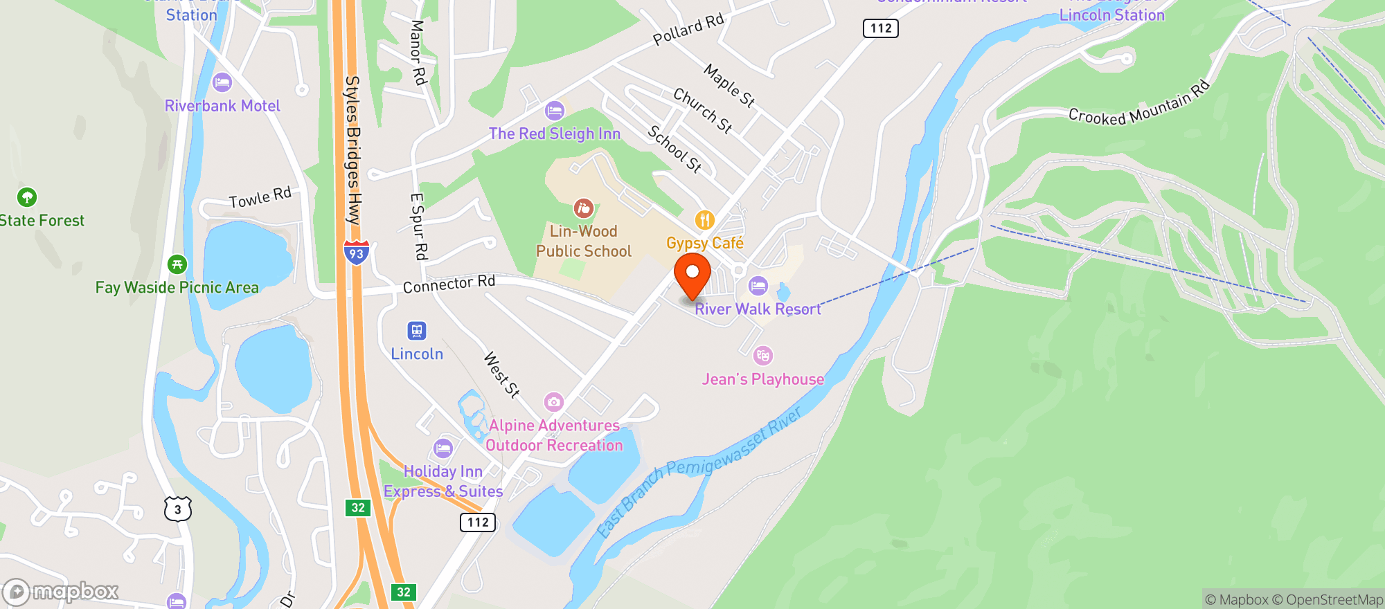Map showing Price Chopper