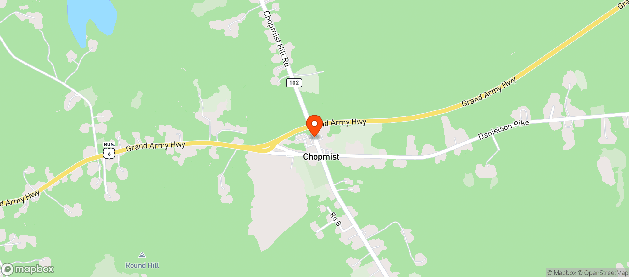 Map showing CHOPMIST HILL LIQUORS