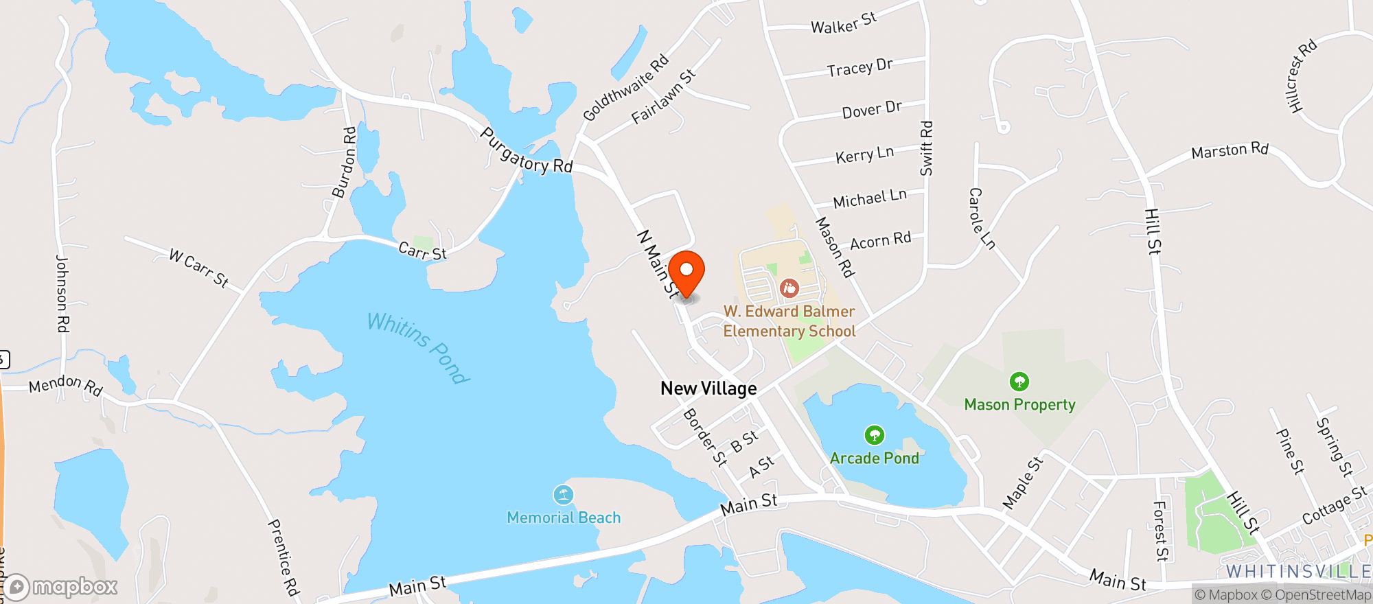 Map showing Quickstop
