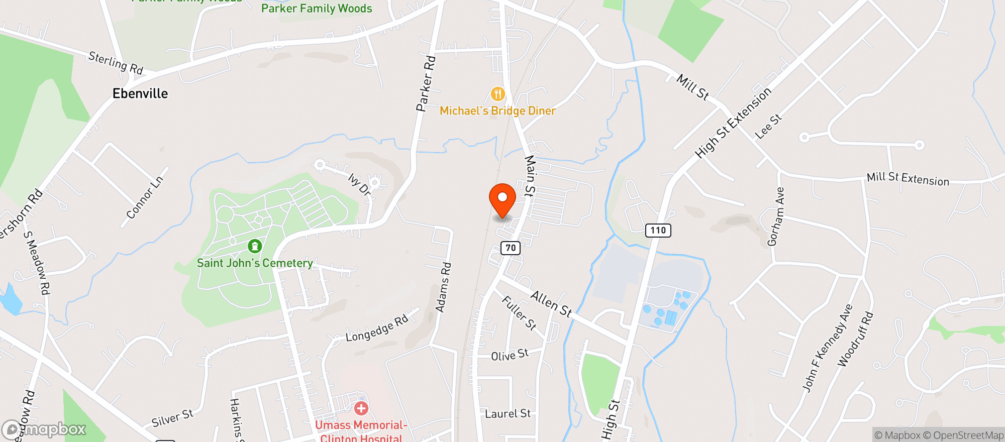 Map showing Brothers Beer & Wine