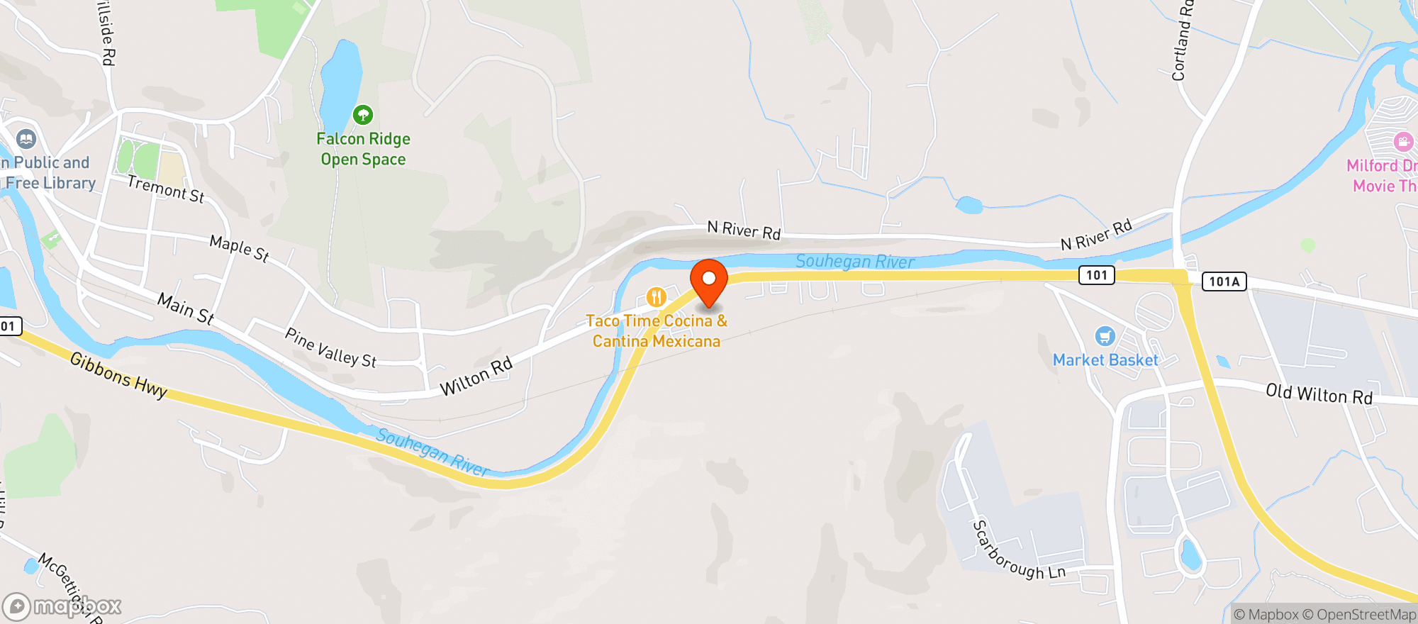 Map showing Circle K