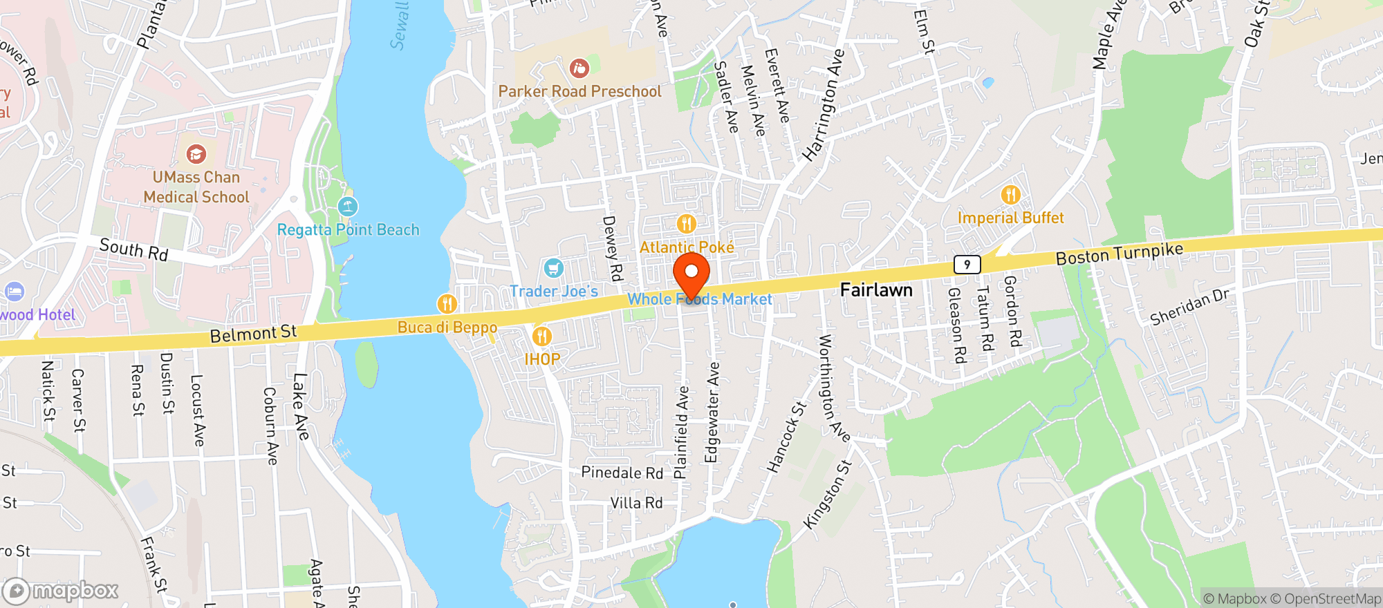 Map showing Turnpike Liquors