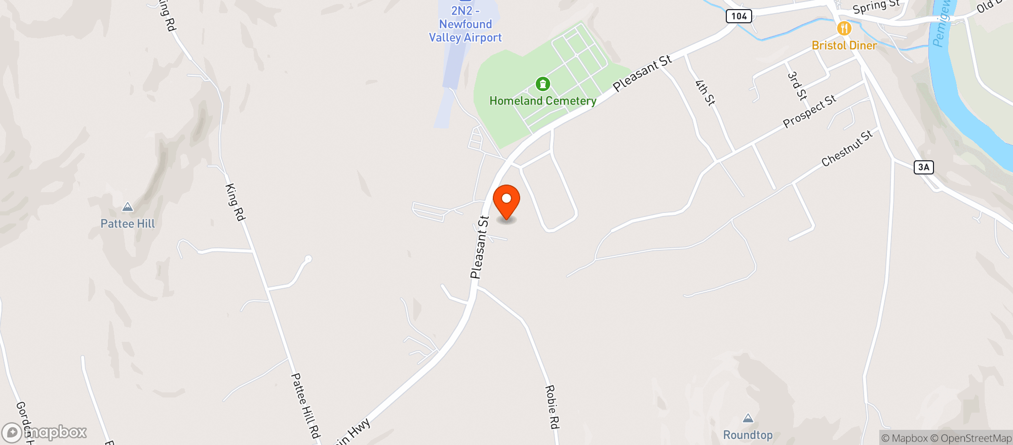 Map showing HANNAFORD #8441