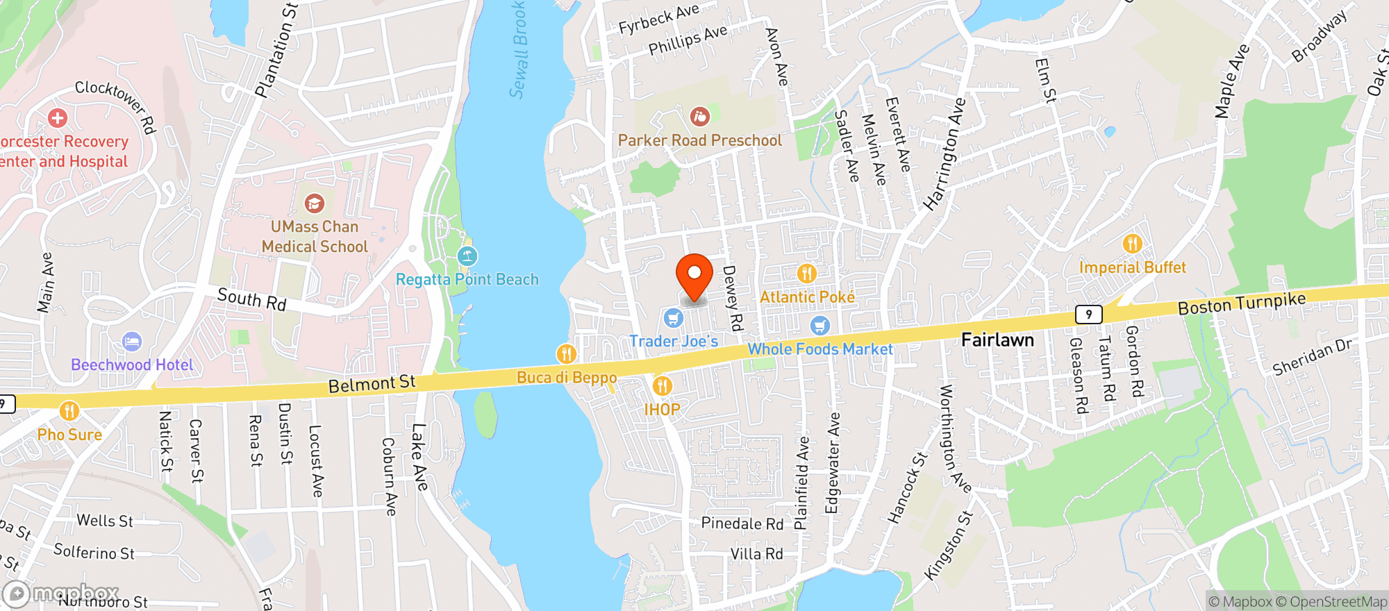 Map showing TOTAL WINE & MORE