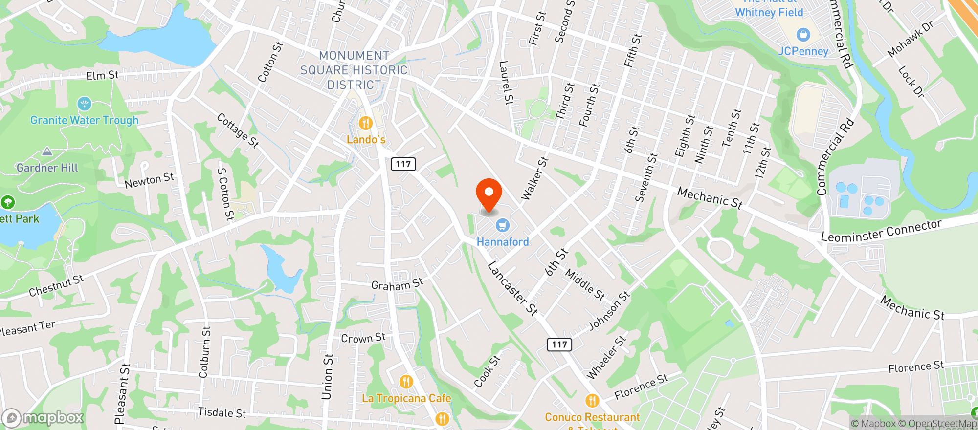 Map showing T&S Liquors, Inc
