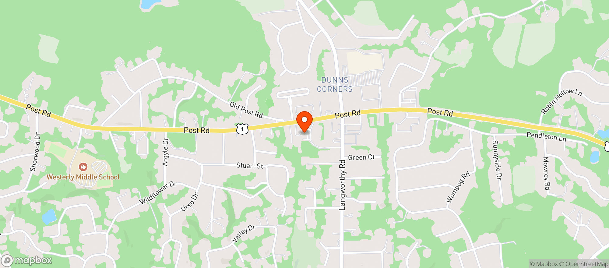 Map showing OCEAN STATE LIQUORS