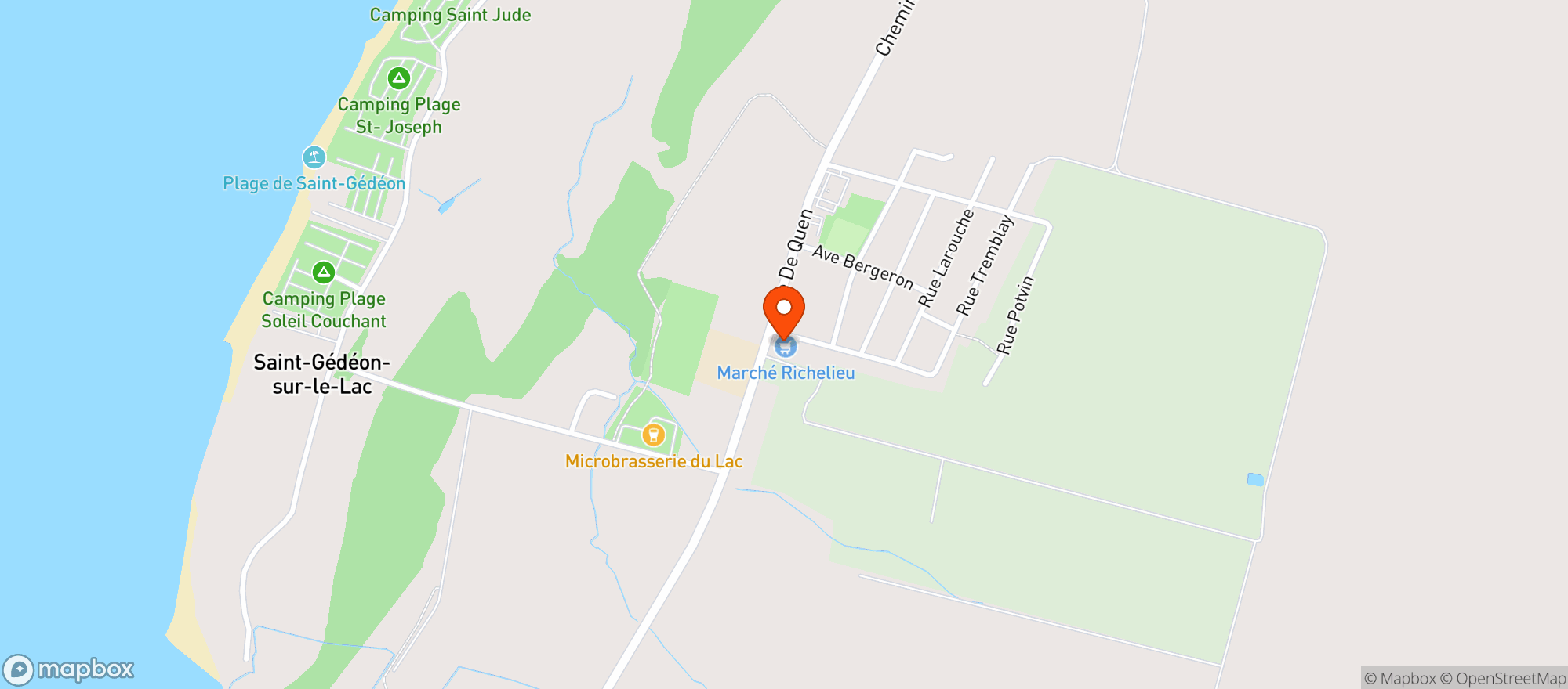 Map showing Rachelle Bery Beaubien #8642