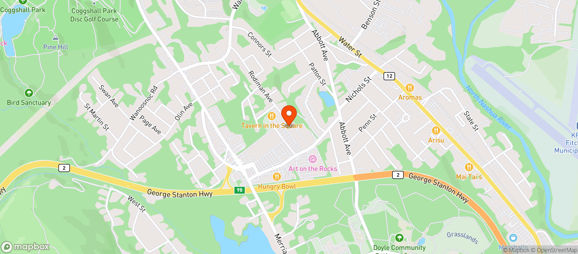 Map showing Kappys Liquor