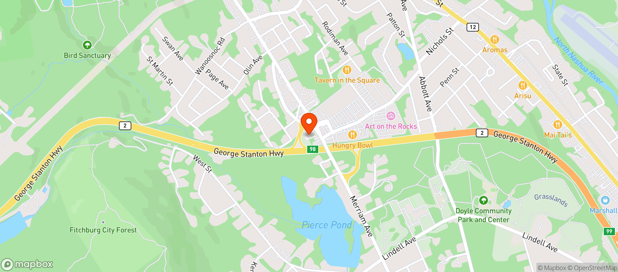 Map showing Gnc