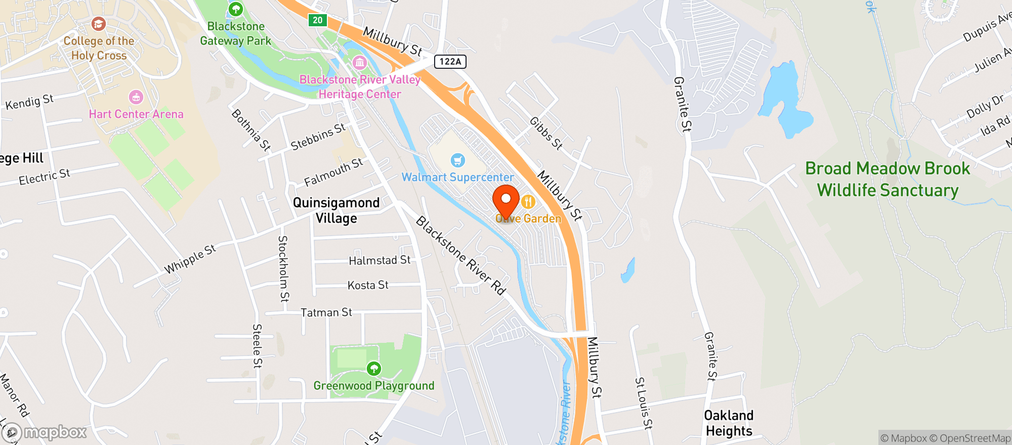 Map showing Gnc