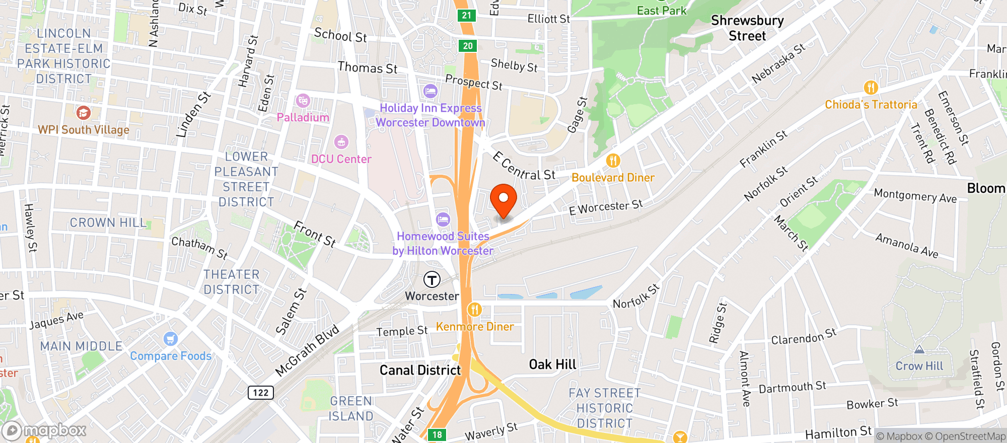 Map showing Pint