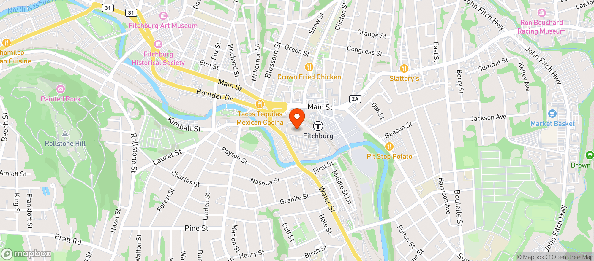 Map showing TOPPS LIQUORS
