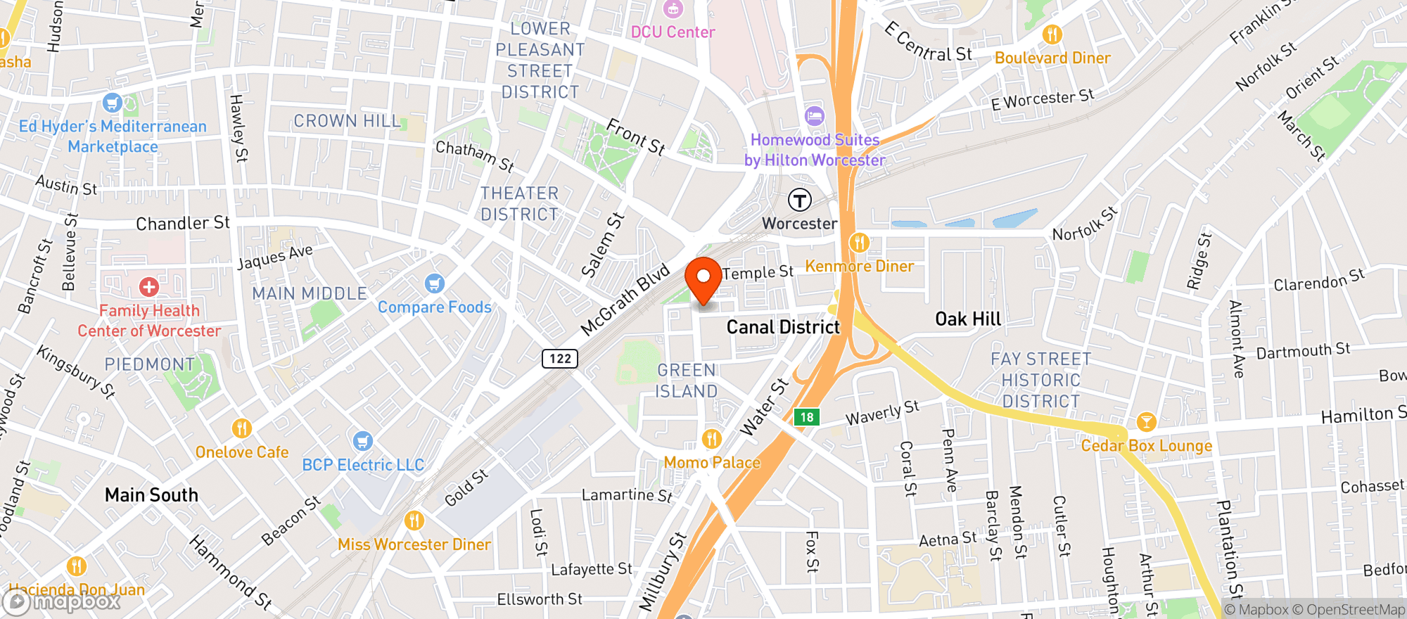 Map showing Femme Bar