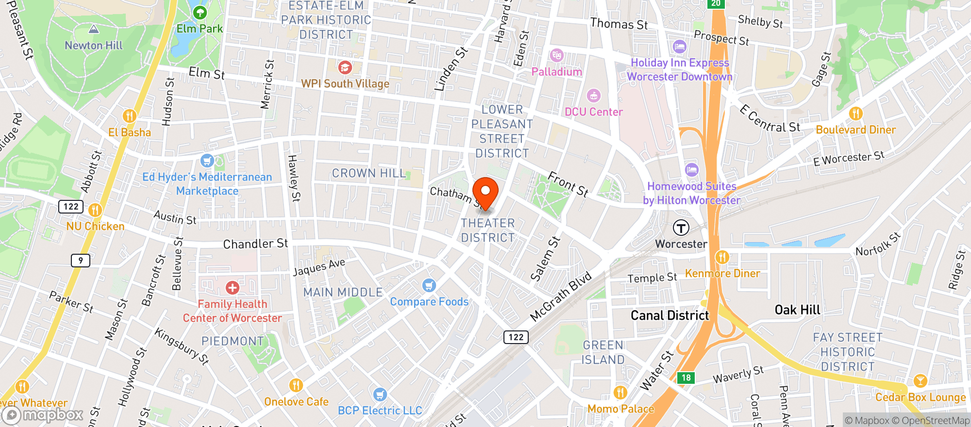 Map showing Alma Gaucha Brazilian Steakhouse