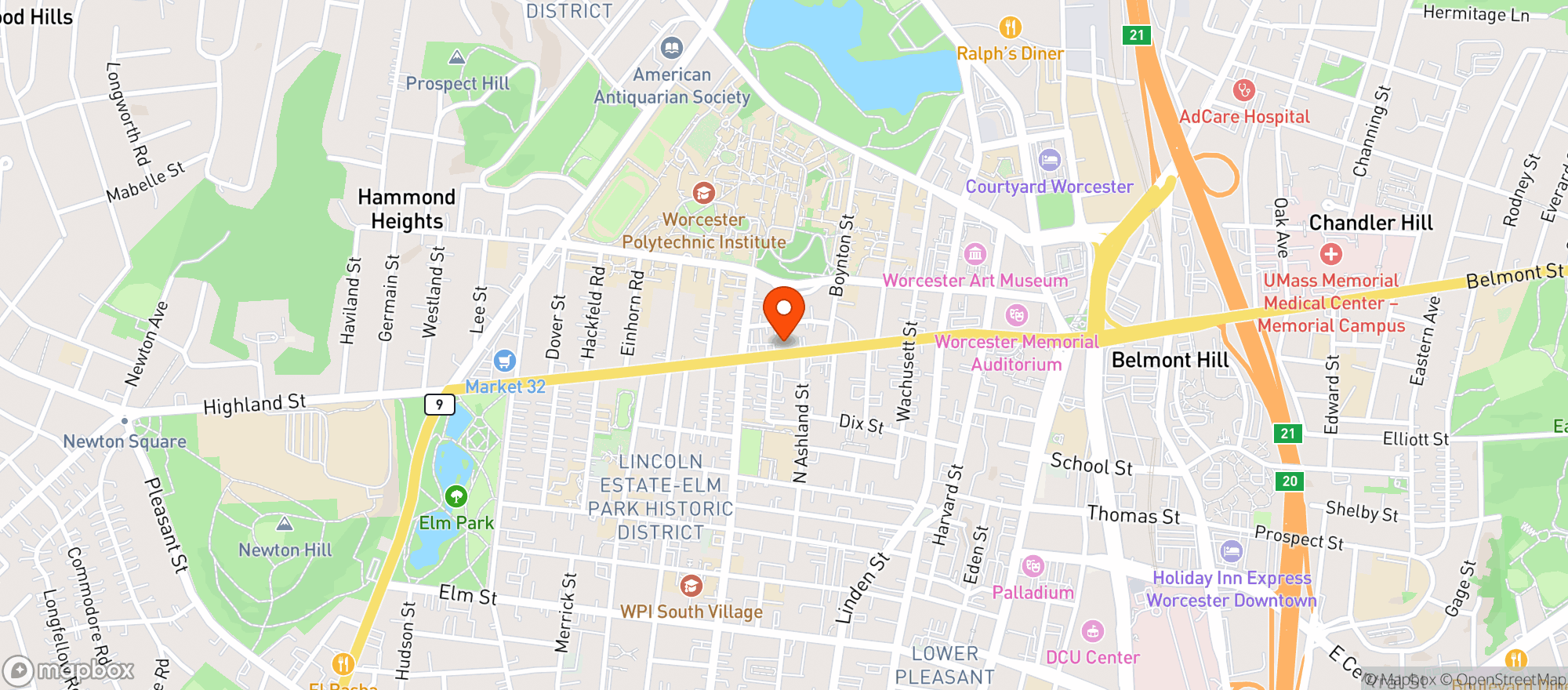 Map showing Sole Proprietor