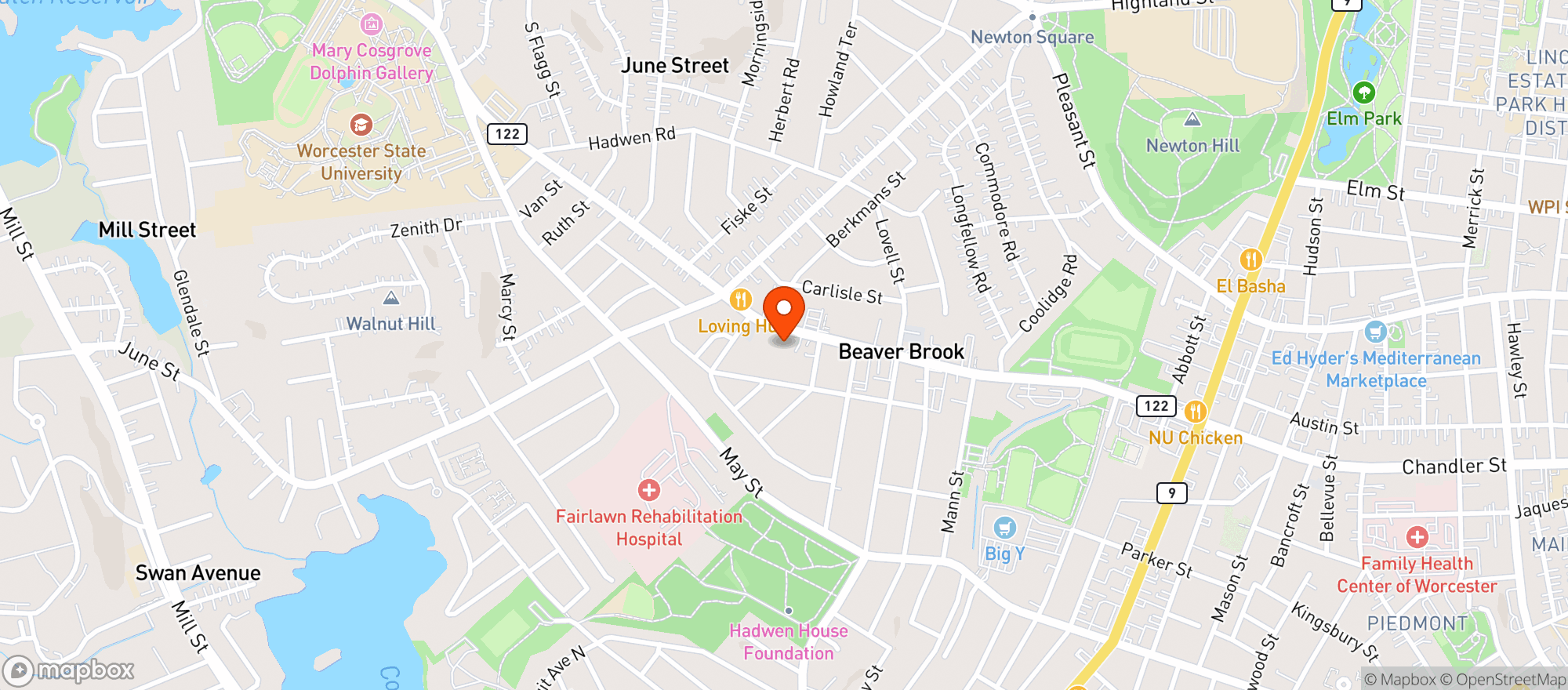 Map showing Mass Liquors