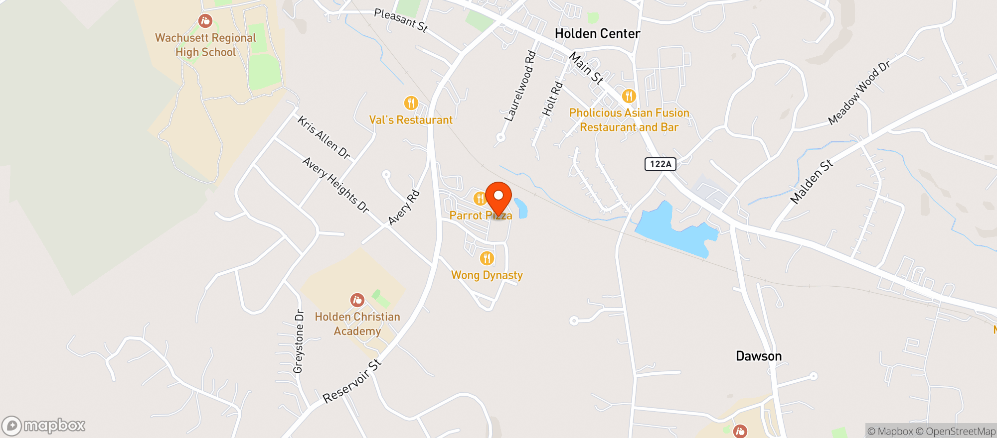 Map showing Big Y Holden