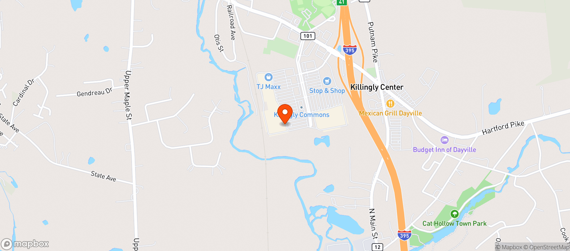 Map showing Target