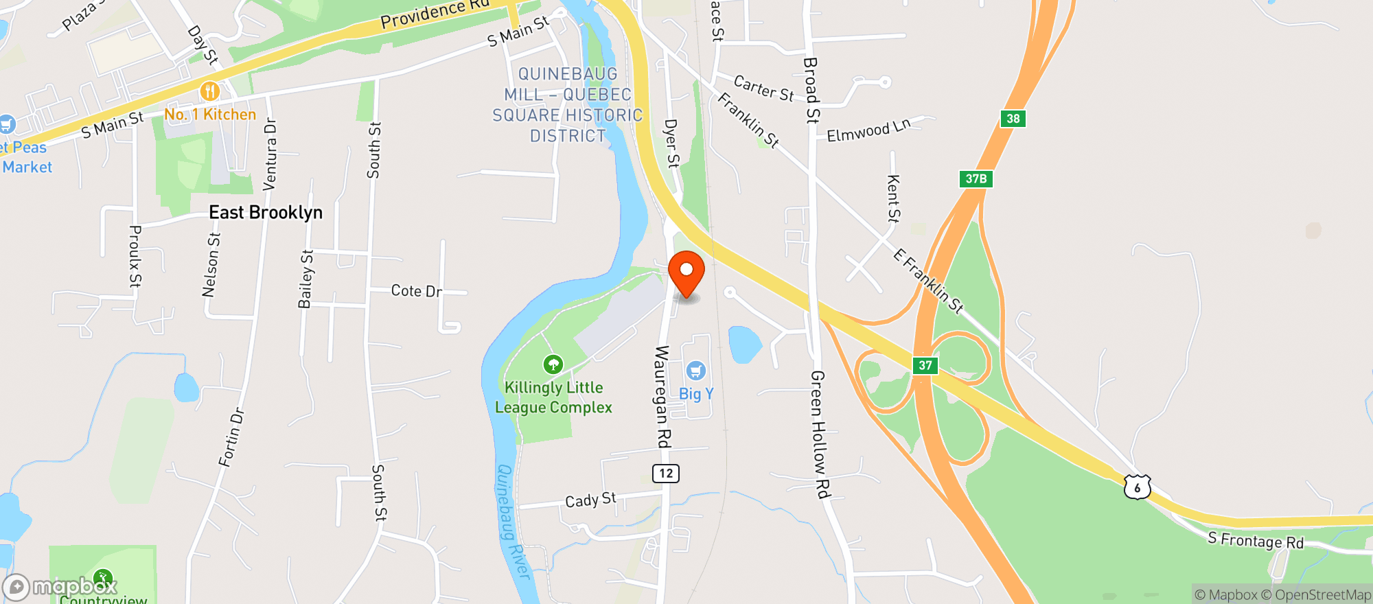 Map showing FRIENDLY SPIRIT LLC