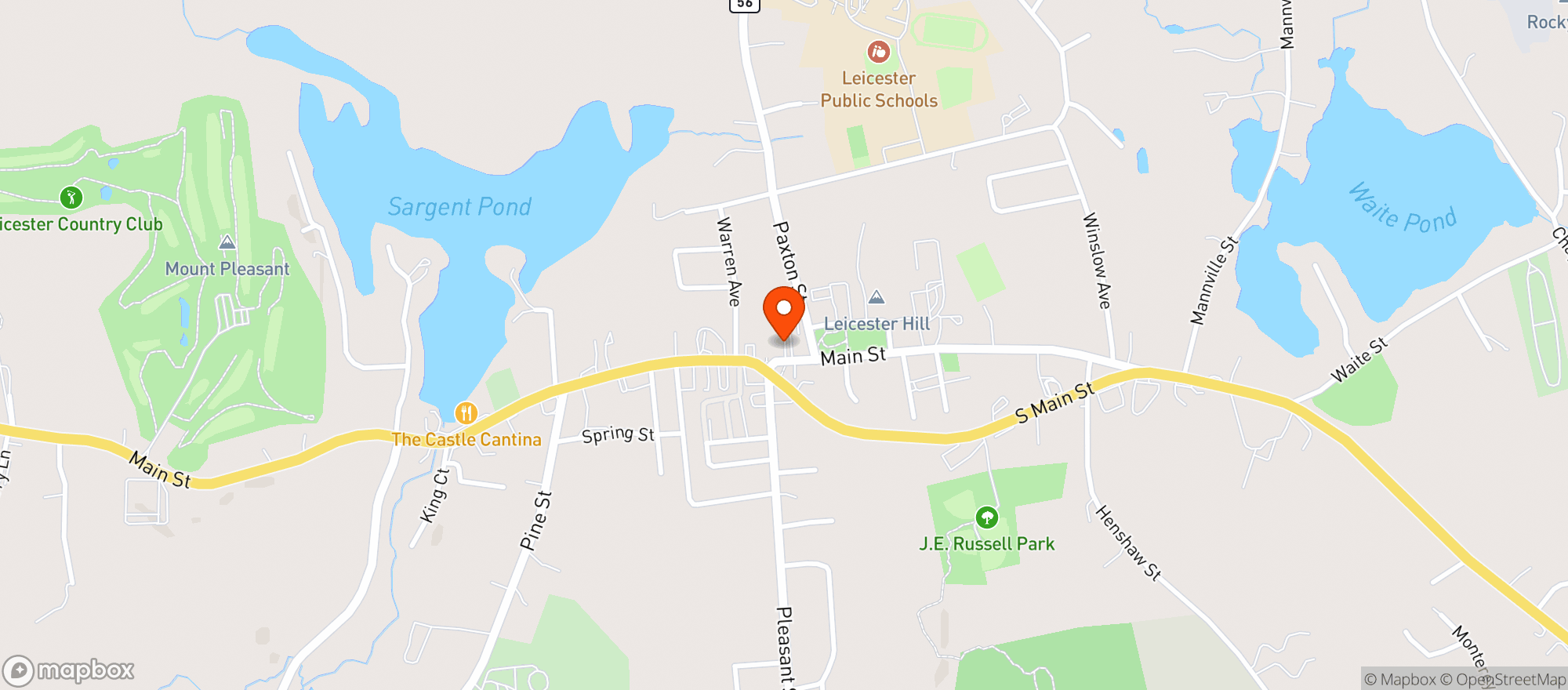 Map showing Leroux Liquors