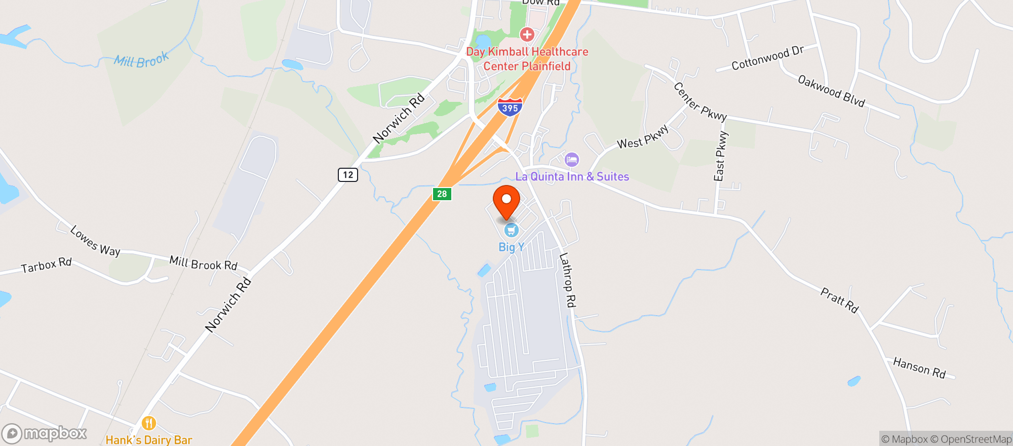 Map showing Cost Cutter Liquors of Plainfield