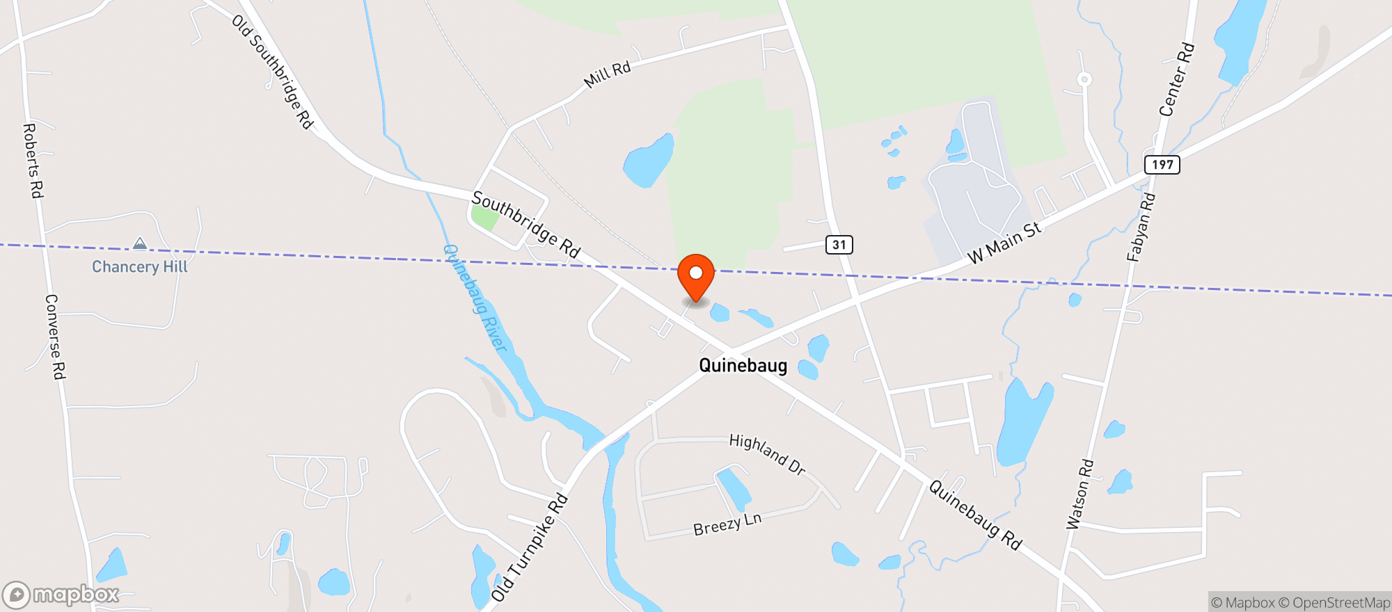 Map showing Thompson Wine & Spirit