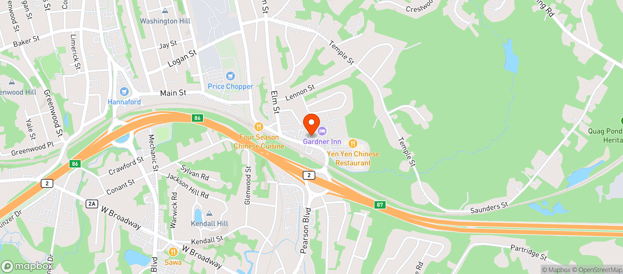 Map showing Sanctuary Medicinals - Gardner