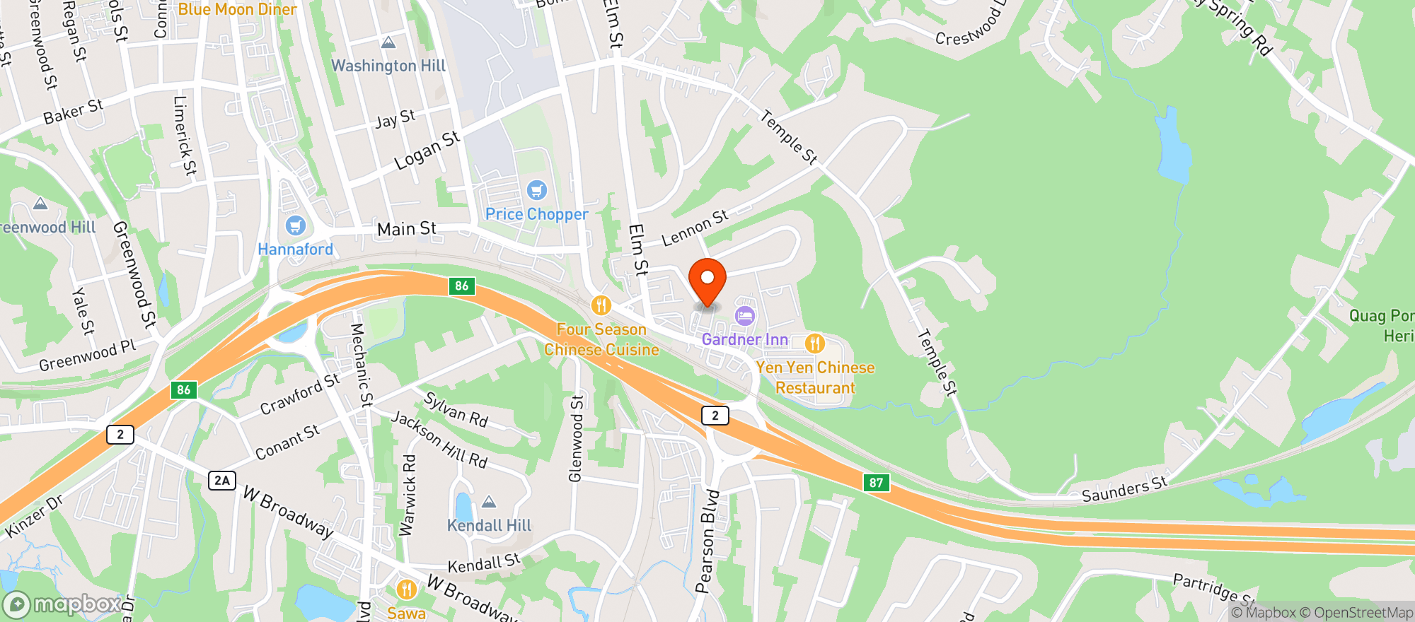 Map showing Anthony's Liquor Mart