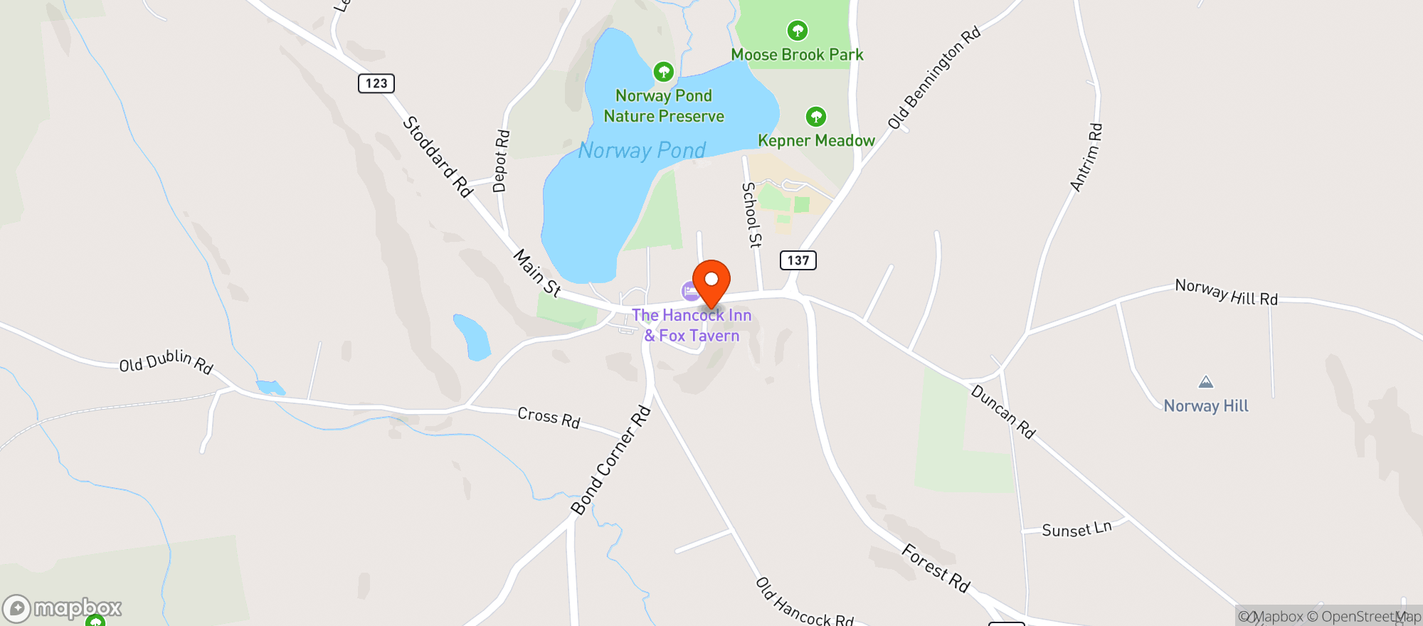 Map showing Fiddleheads Cafe