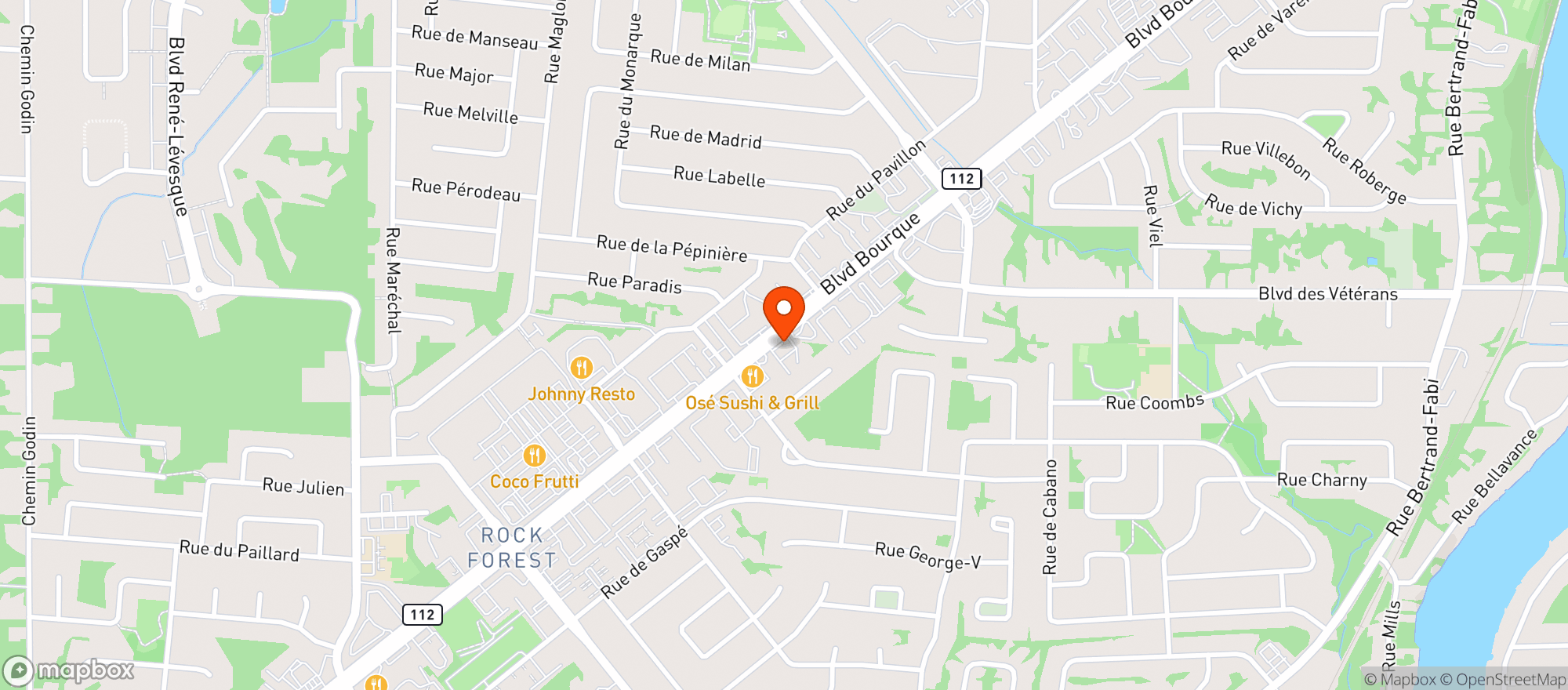 Map showing Tabagie De La Place