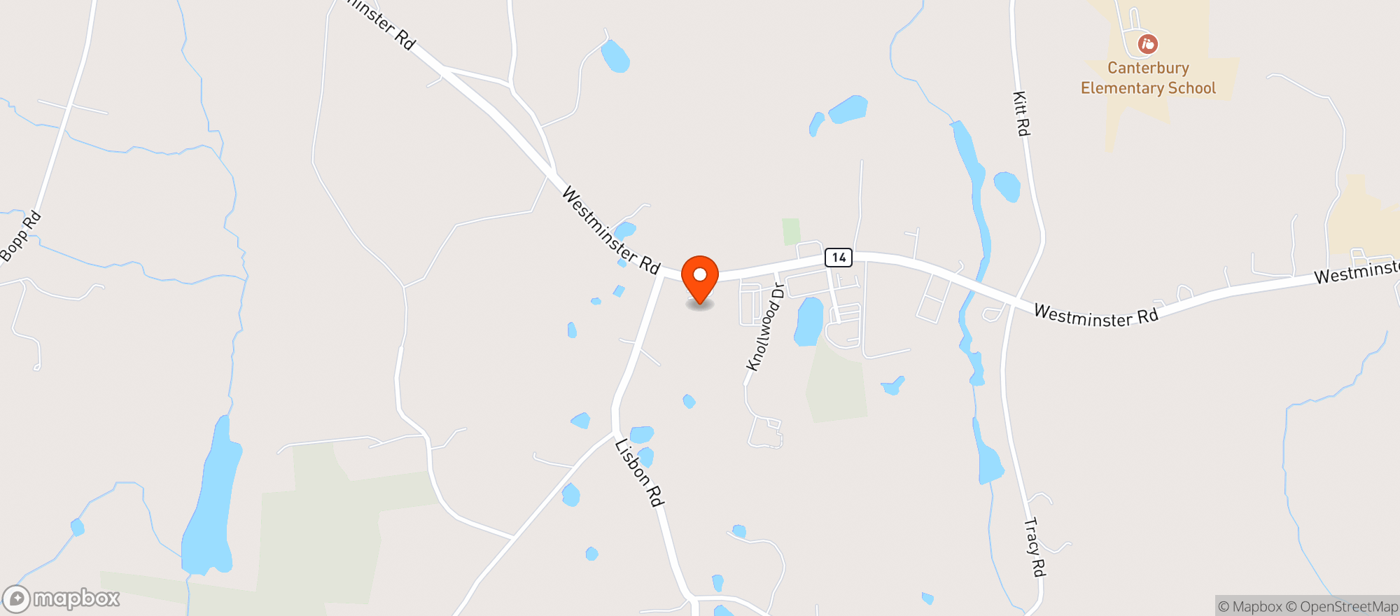 Map showing Booze Barn