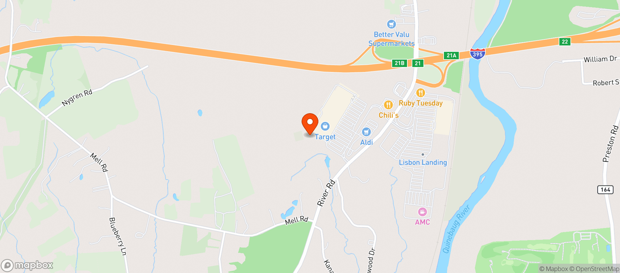 Map showing Target