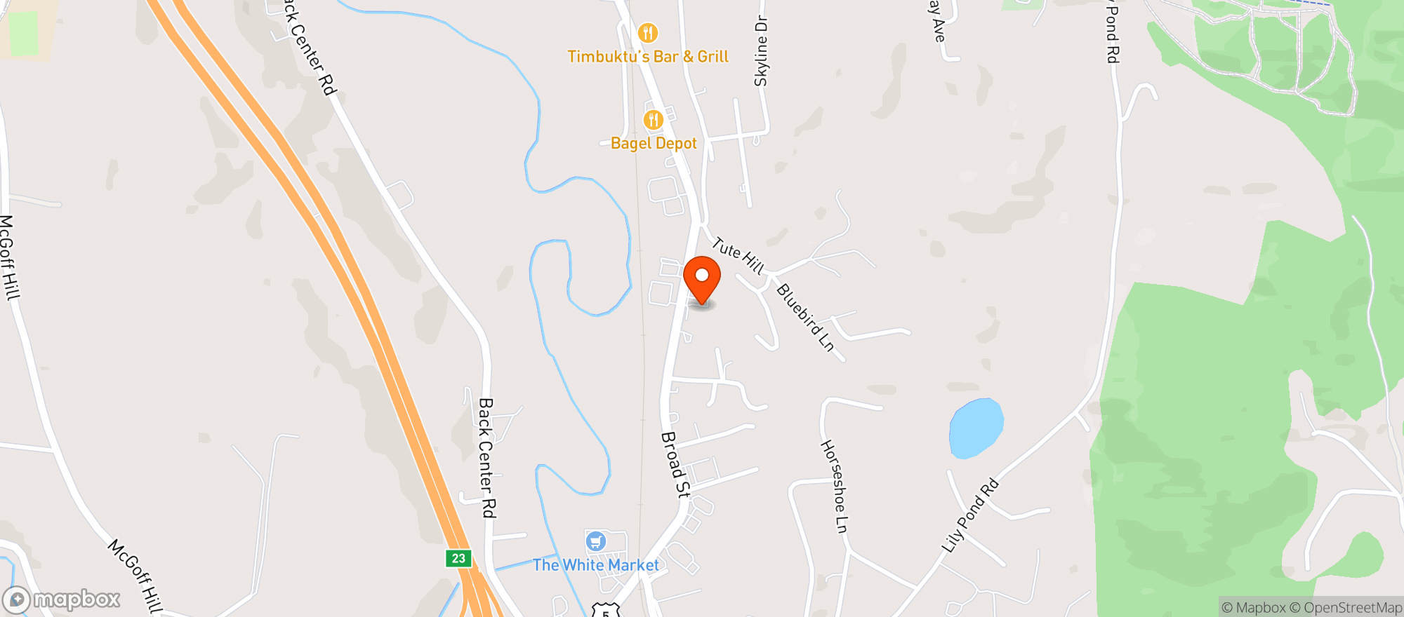 Map showing Lyndonville Redemption & Beverage