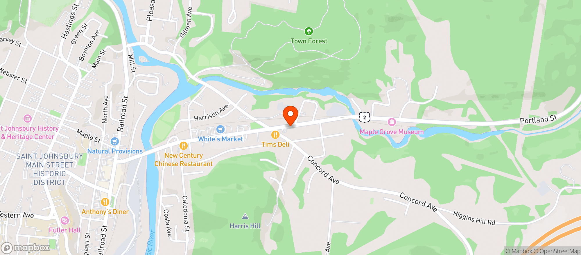Map showing COLES DISC BEVERAGE & REDEMPTION