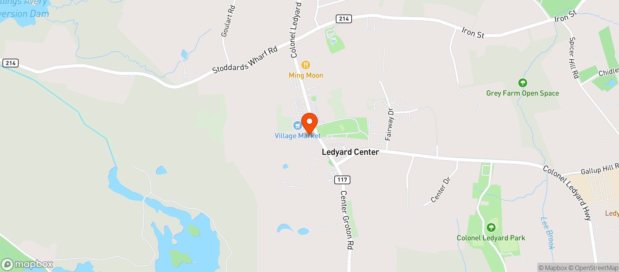 Map showing Alumni Wine & Spirits