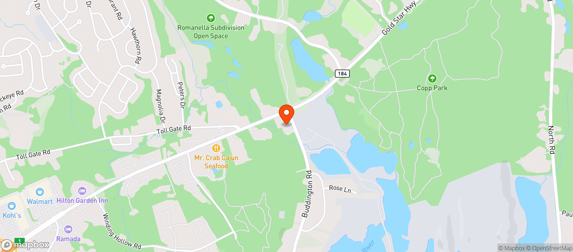 Map showing Alumni II Wine and Spirits