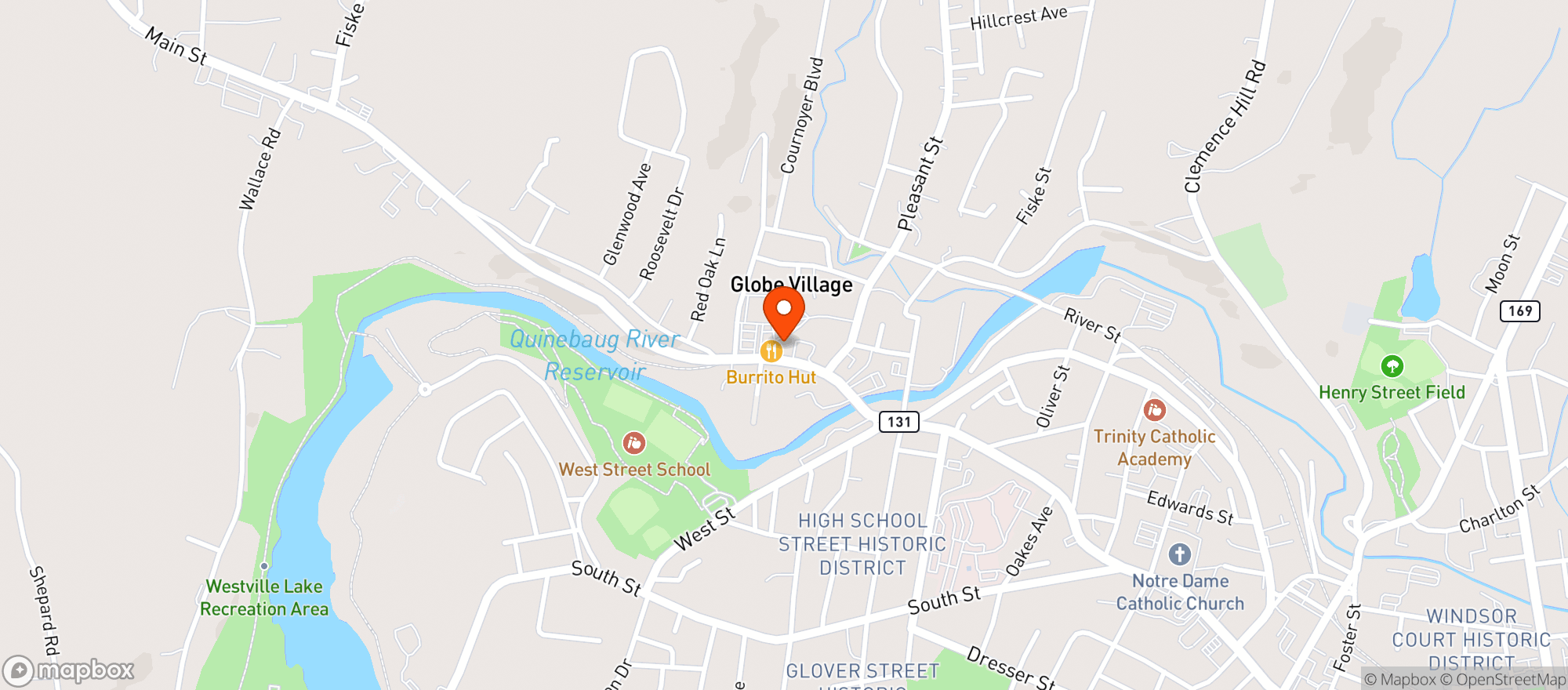 Map showing Jims Liquors