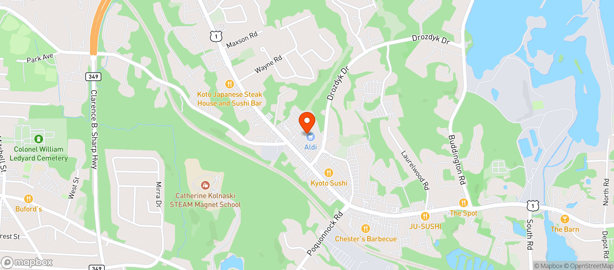 Map showing Super Cheap Liquors