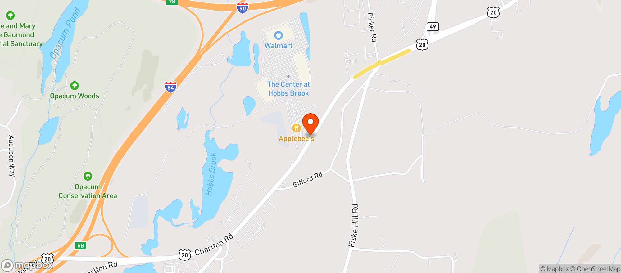 Map showing STOP & SHOP