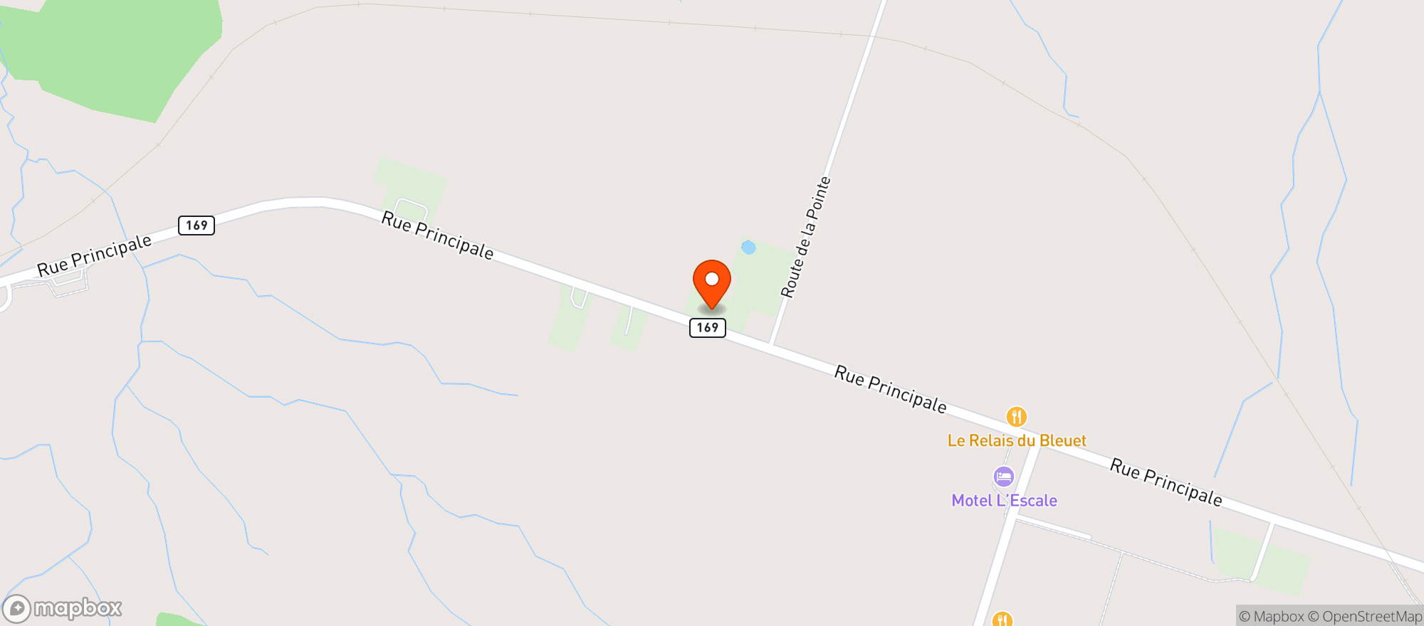 Map showing DEPANNEUR NELIA inc