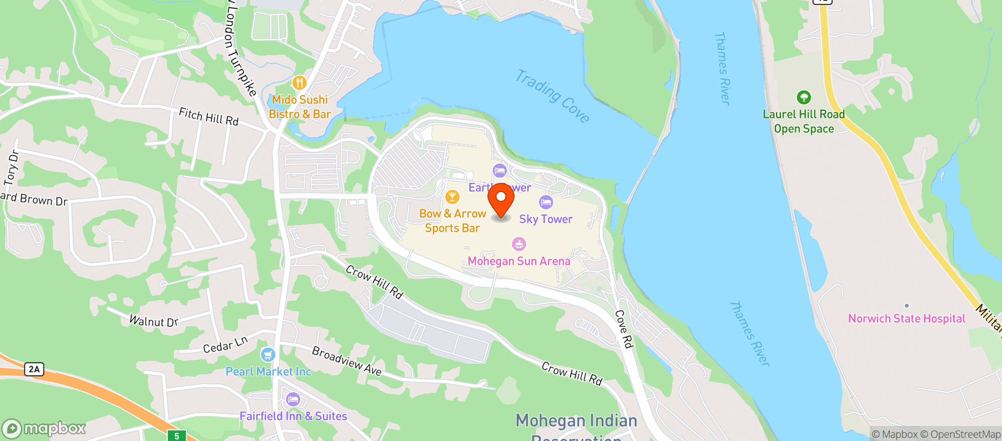 Map showing Ballo Restaurant