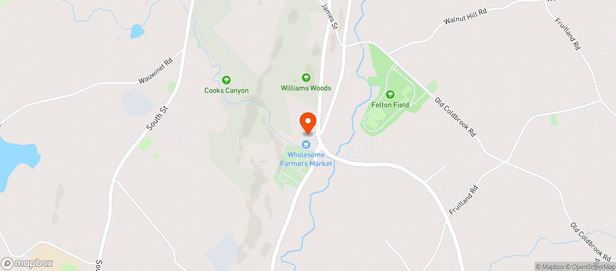 Map showing Quabbin Plaza Liquors
