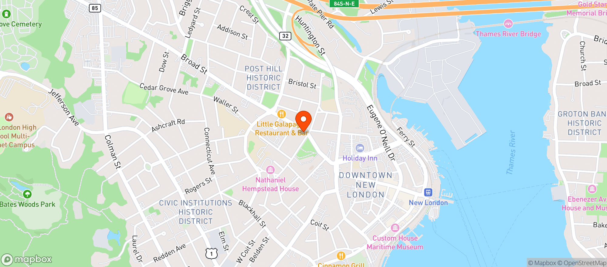 Map showing Wine Merchant
