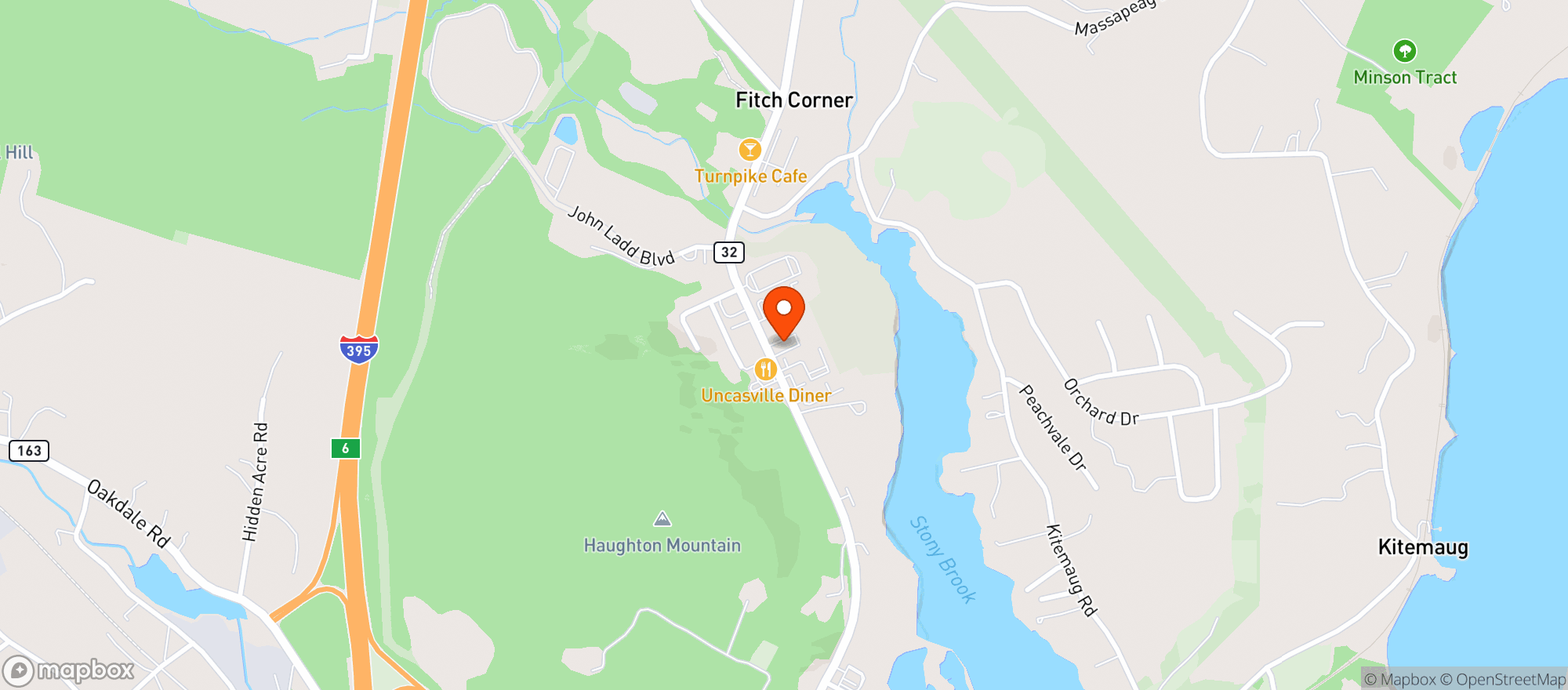 Map showing Budr Cannabis (Montville)