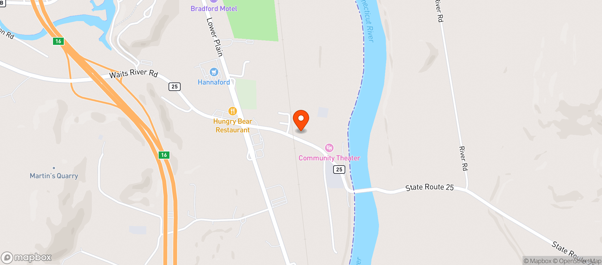 Map showing Farm-Way, Inc. / Vermont Gear