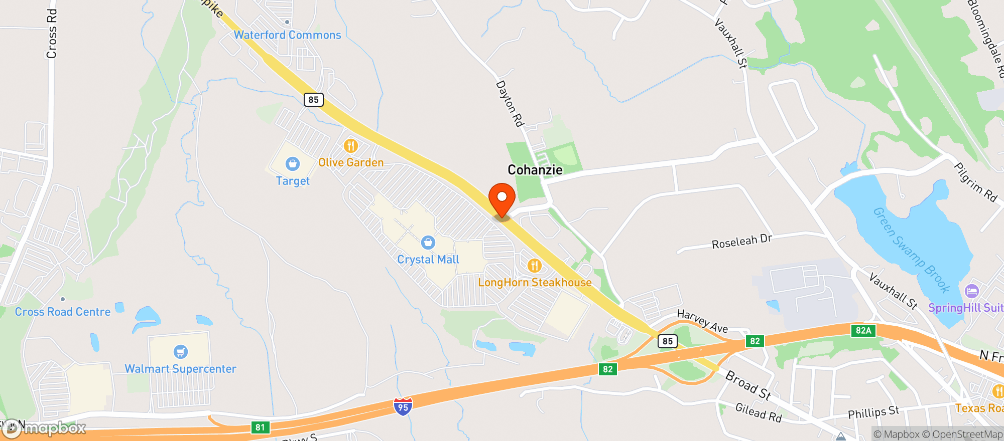 Map showing Waterford Wine & Spirits