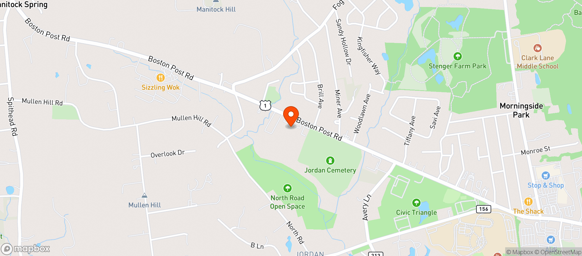 Map showing Filomenas Cafe