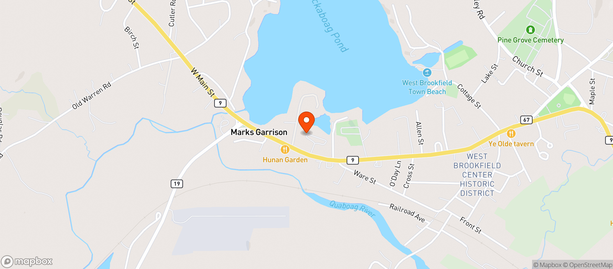 Map showing The Spirit Shoppe