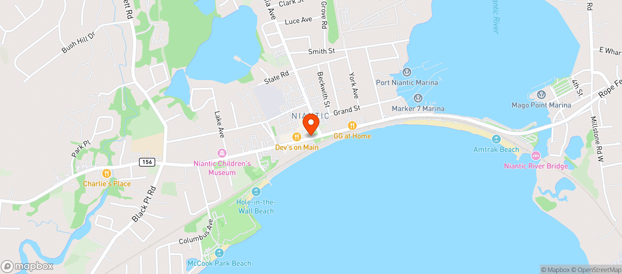 Map showing Village Wines & Spirits
