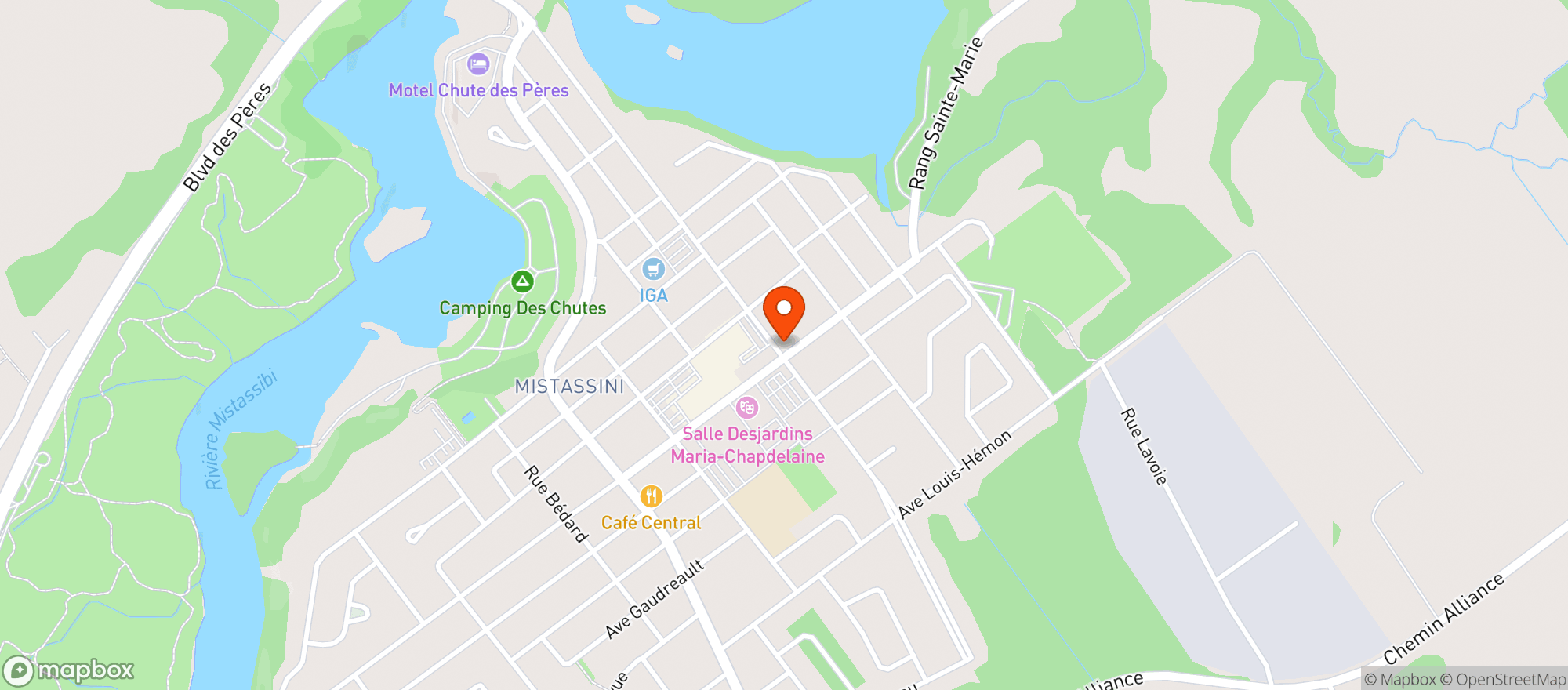 Map showing Super Sagamie Marche Du Coin